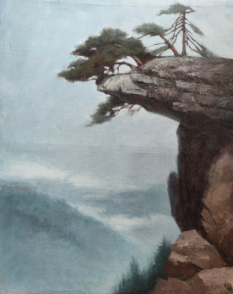 10-2-布面油画《龙首崖上千年松》120x80cm.jpg